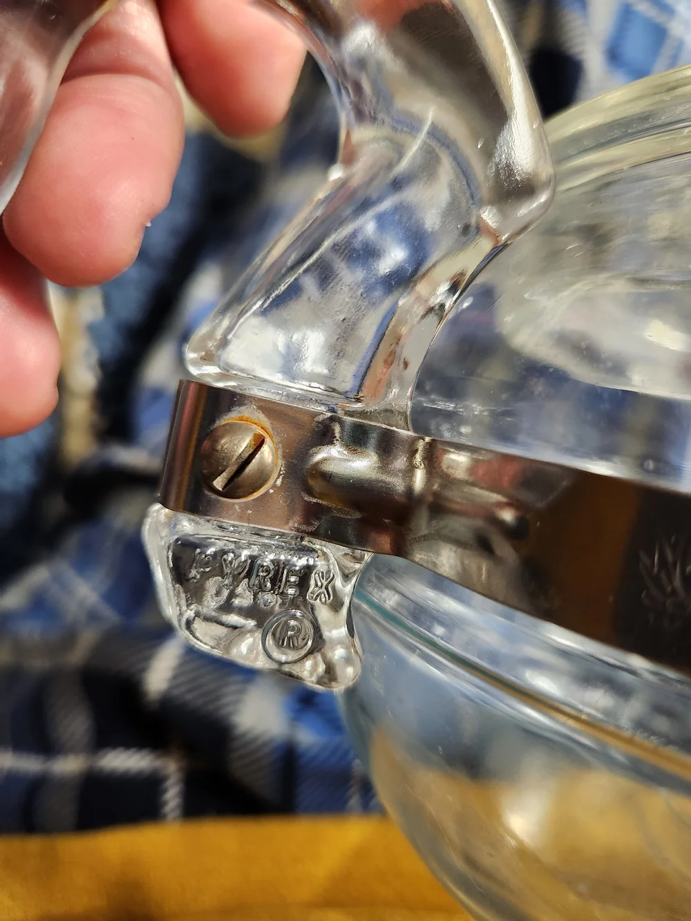 Pyrex clear glass